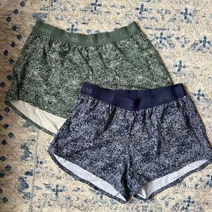 Outdoor Voices Green and Blue Athletic Shorts